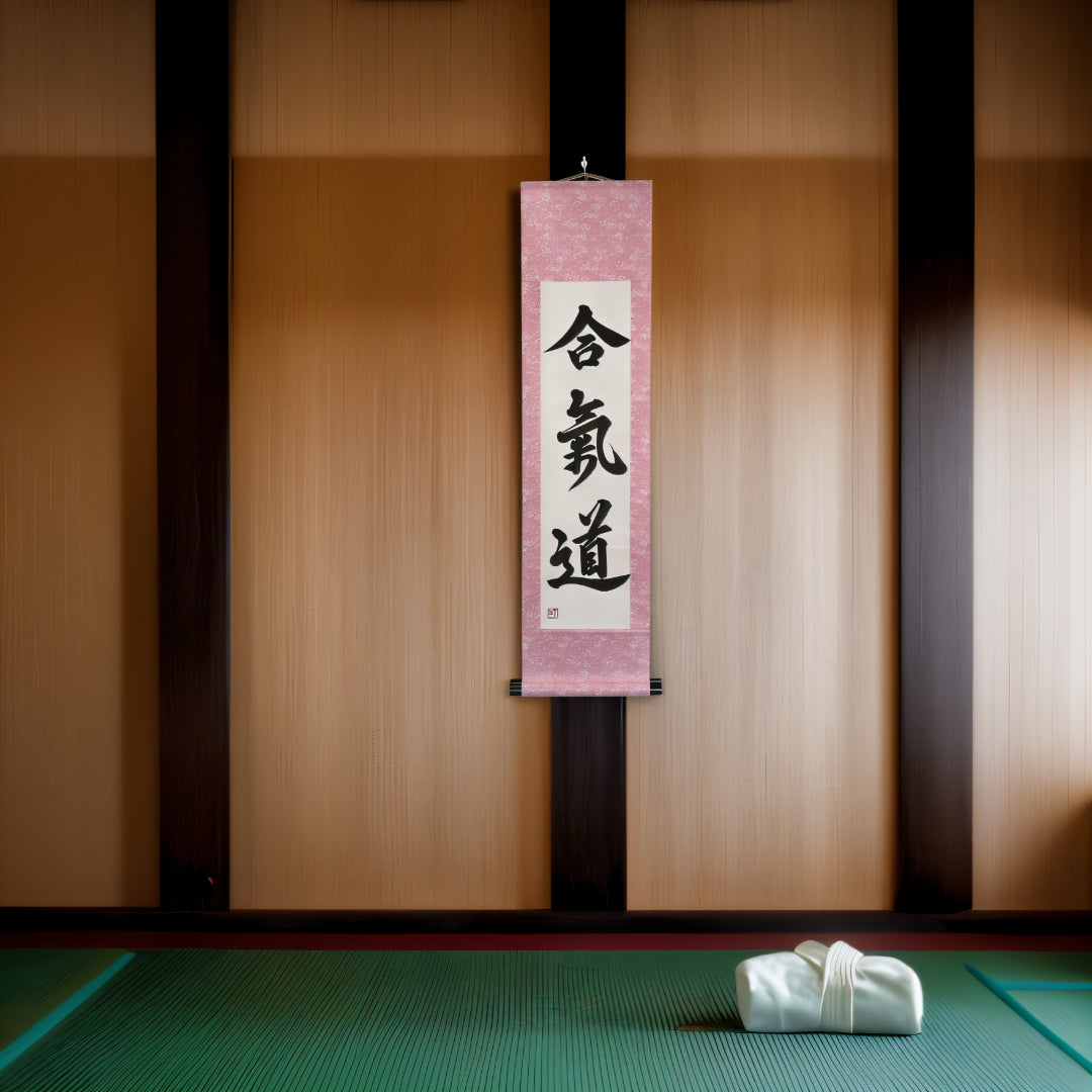 Tenka Fubu Hanging Scroll - Calligraphie japonaise fabriquée à la main