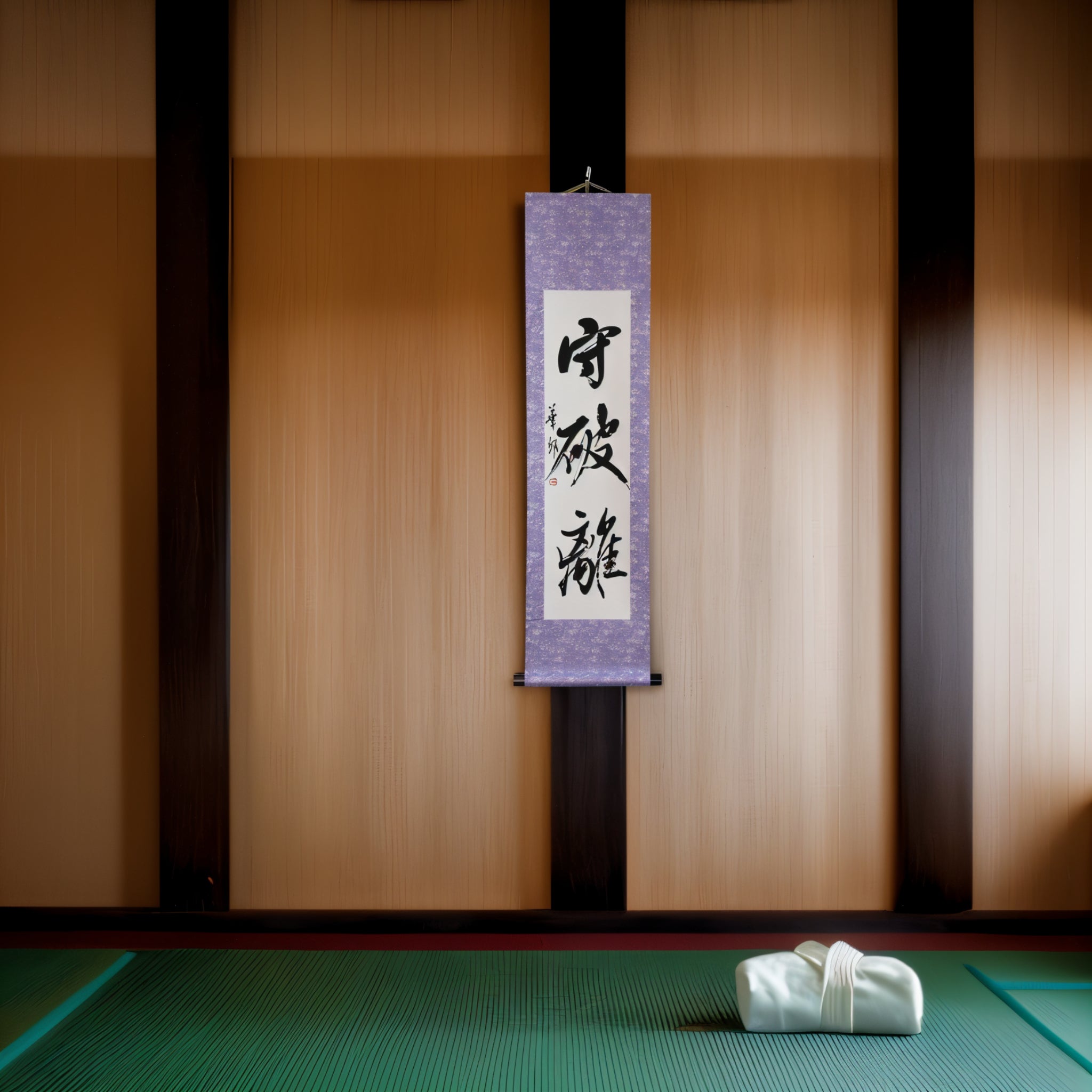 Tenka Fubu Hanging Scroll - Calligraphie japonaise fabriquée à la main